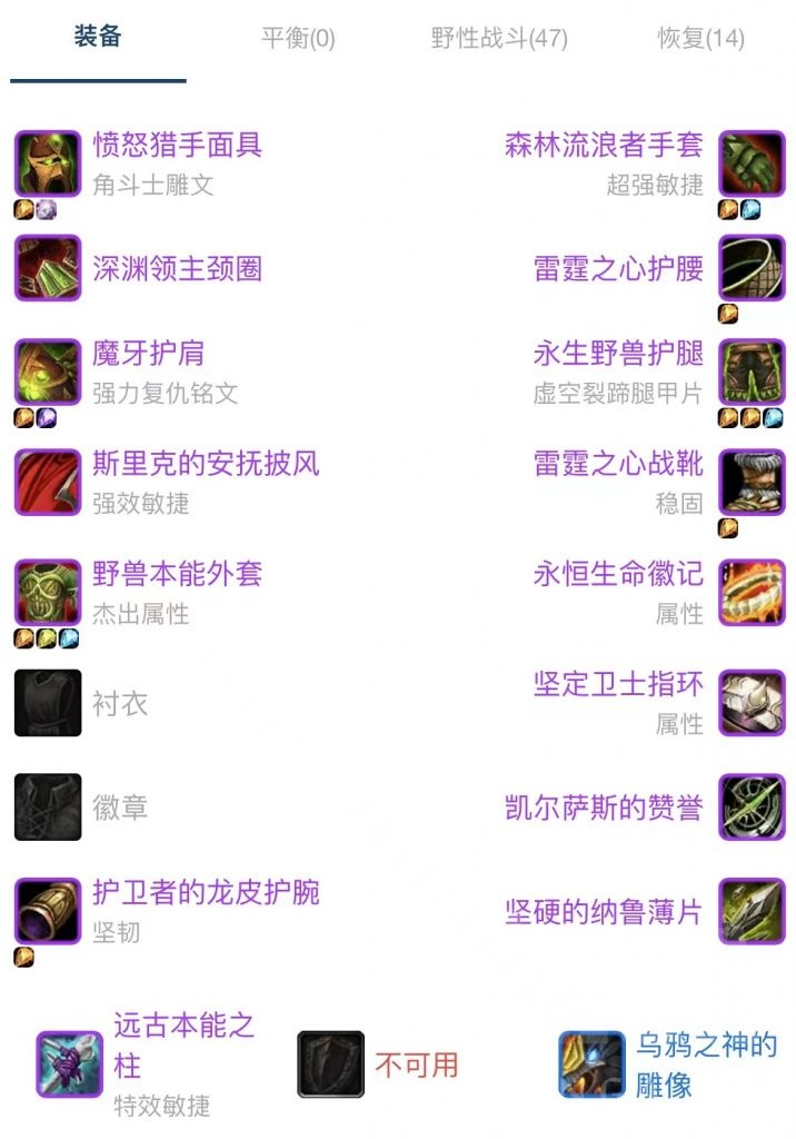 tbc熊t装备（魔兽世界熊t装备搭配）-