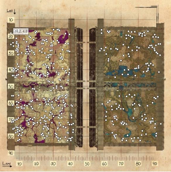 方舟生存进化创世纪2资源分布图(《方舟生存进化》创世纪2资源在哪）  第5张