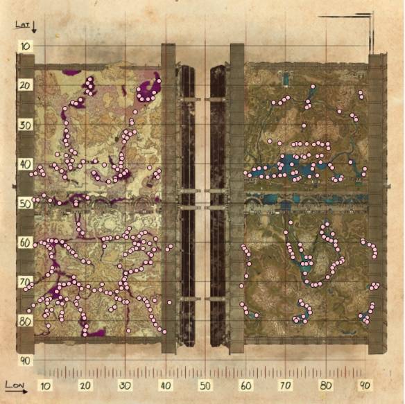 方舟生存进化创世纪2资源分布图(《方舟生存进化》创世纪2资源在哪）  第12张