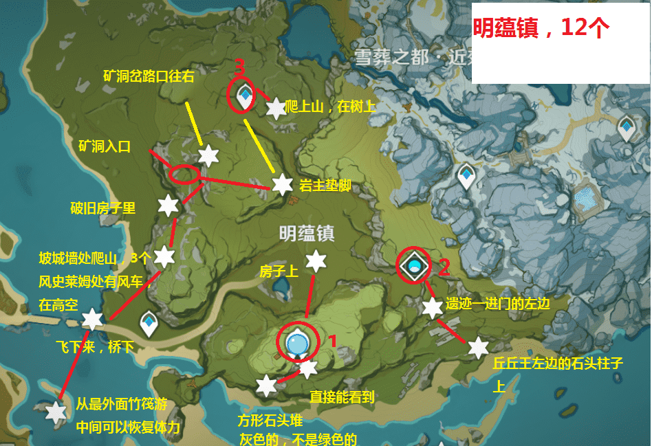 原神华光林岩神瞳位置（原神奥藏山岩神瞳）  第2张