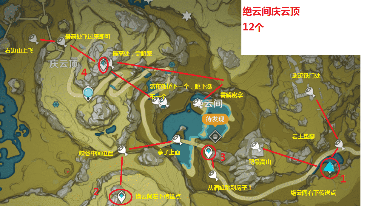 原神华光林岩神瞳位置（原神奥藏山岩神瞳）--第7张