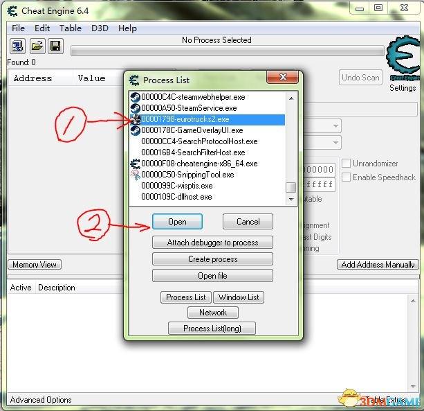 欧卡2修改器使用方法（欧洲卡车模拟2CheatEngine工具经验修改教程）--第3张