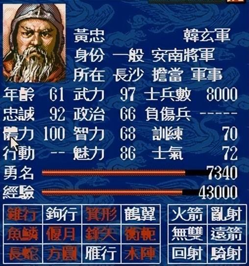 三国志5武将排名榜2022（三国志5最实用的10位将领分享）  第5张