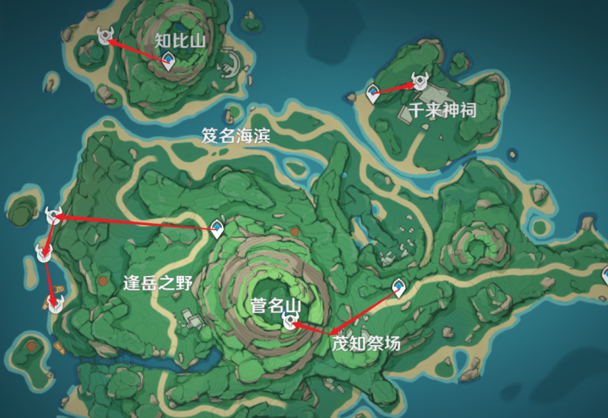 《原神》冬极白星突破材料采集路线攻略