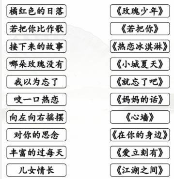 《汉字找茬王》2022热歌汇2022年热歌盘点通关攻略